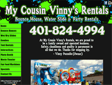 Tablet Screenshot of mycousinvinnysrentals.com